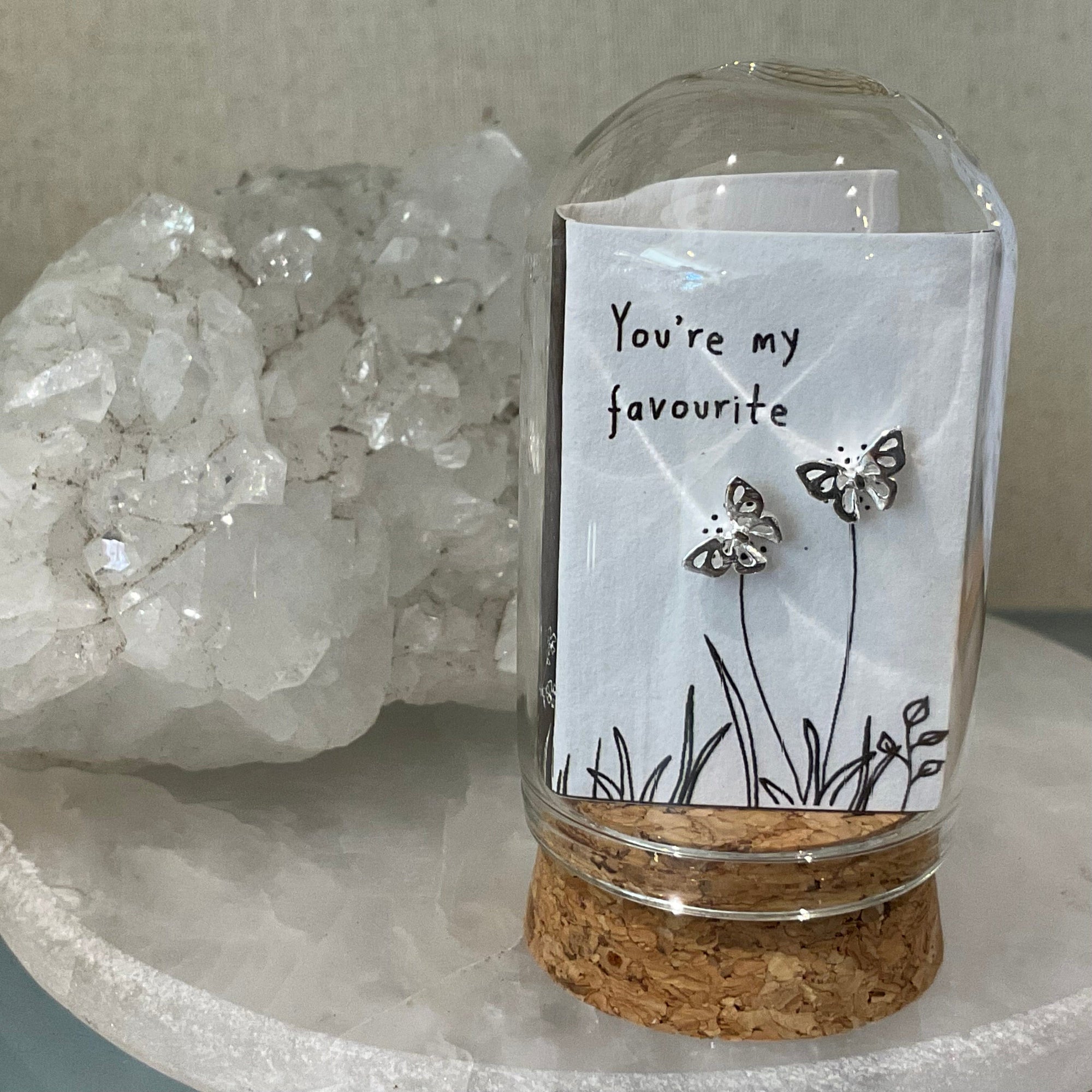 Bottled studs You’re my favourite butterfly LittleLintons