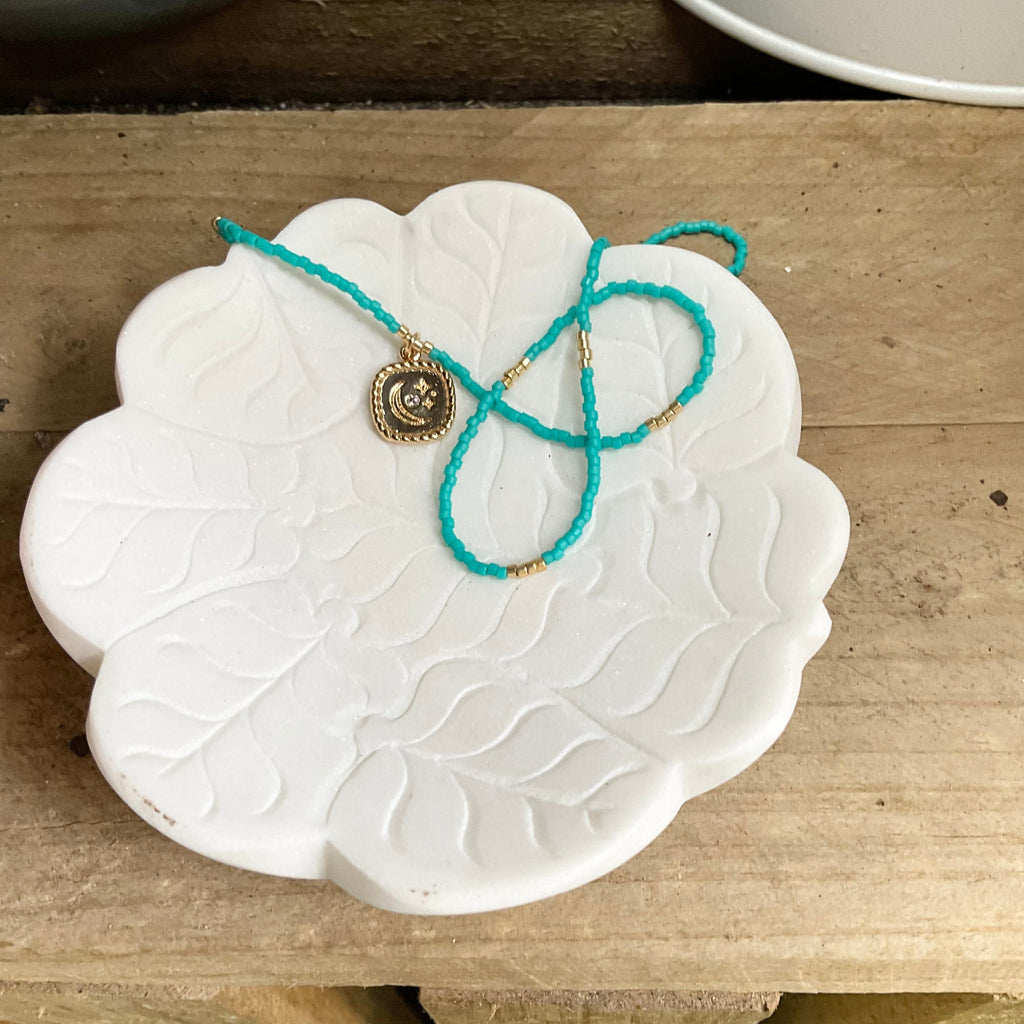 Mini oracles necklace Aqua moon LittleLintons