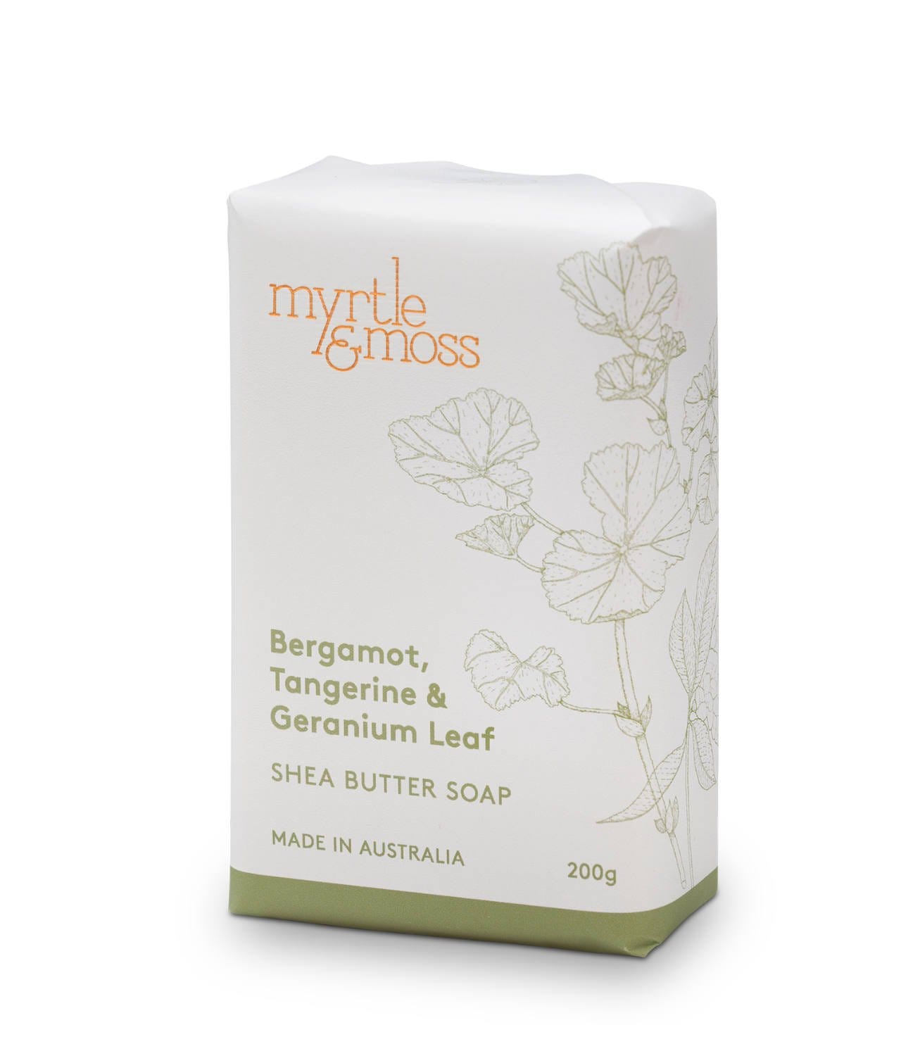 Myrtle & Moss Soap bar Bergamot,Tangerine,Geranium leaf Myrtle & Moss