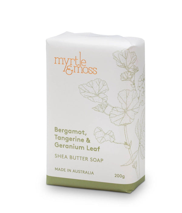 Myrtle & Moss Soap bar Bergamot,Tangerine,Geranium leaf Myrtle & Moss