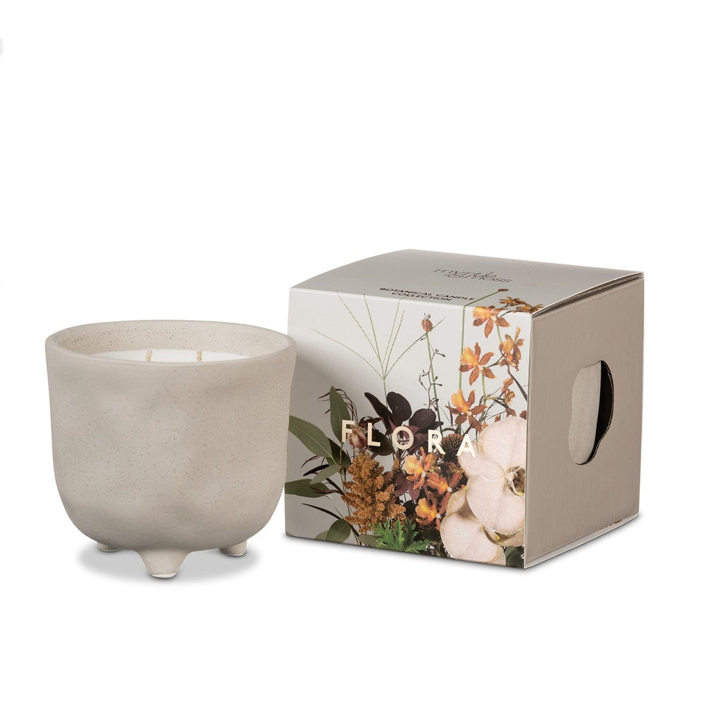 Myrtle & Moss botanical Candle Flora- vertiver Jasmine Orange gardinia Myrtle & Moss
