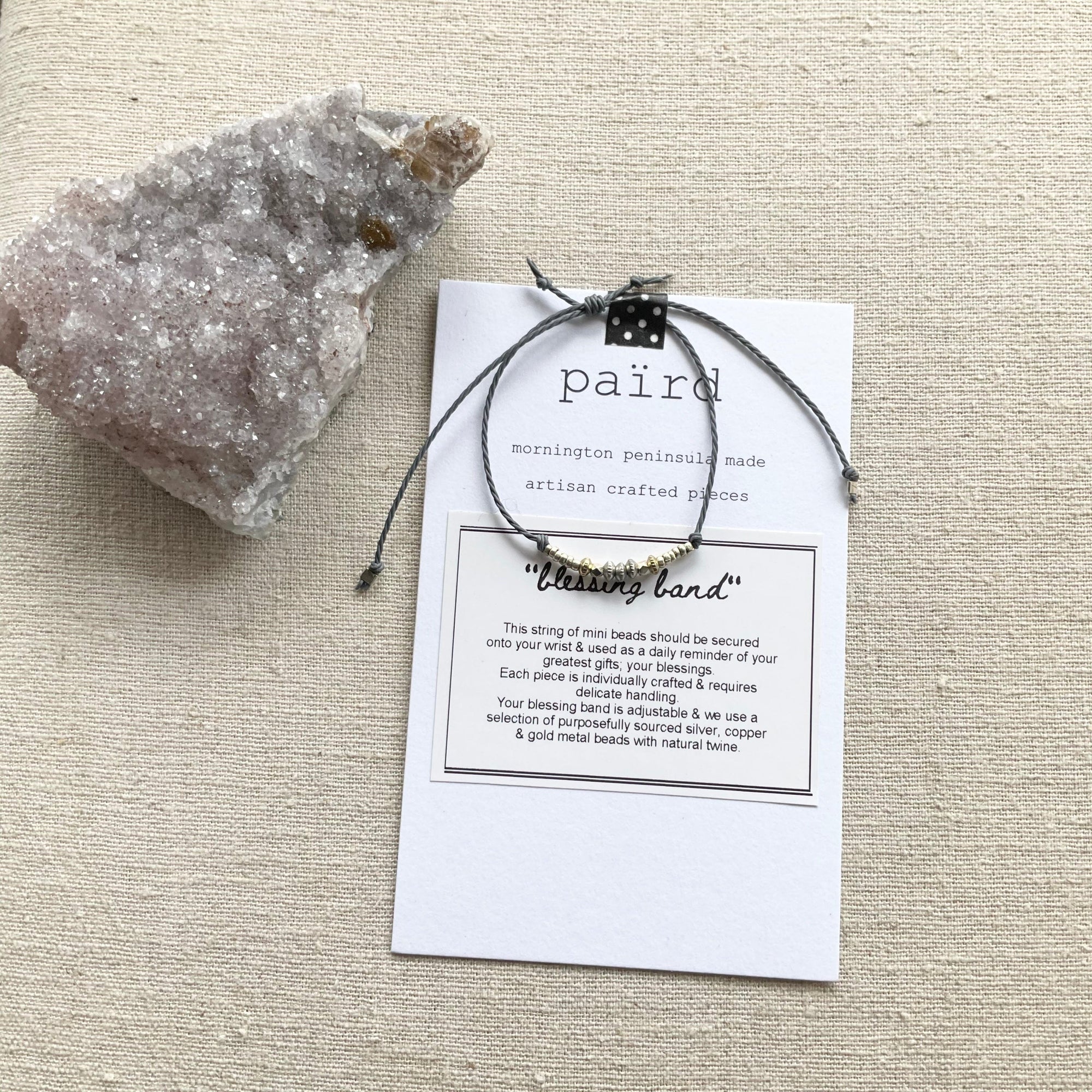 Paird blessing bands Grey Paird
