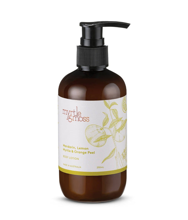 Myrtle & Moss Hand and Body lotion 250ml Mandarin, lemon myrtle ,orange peel Myrtle & Moss