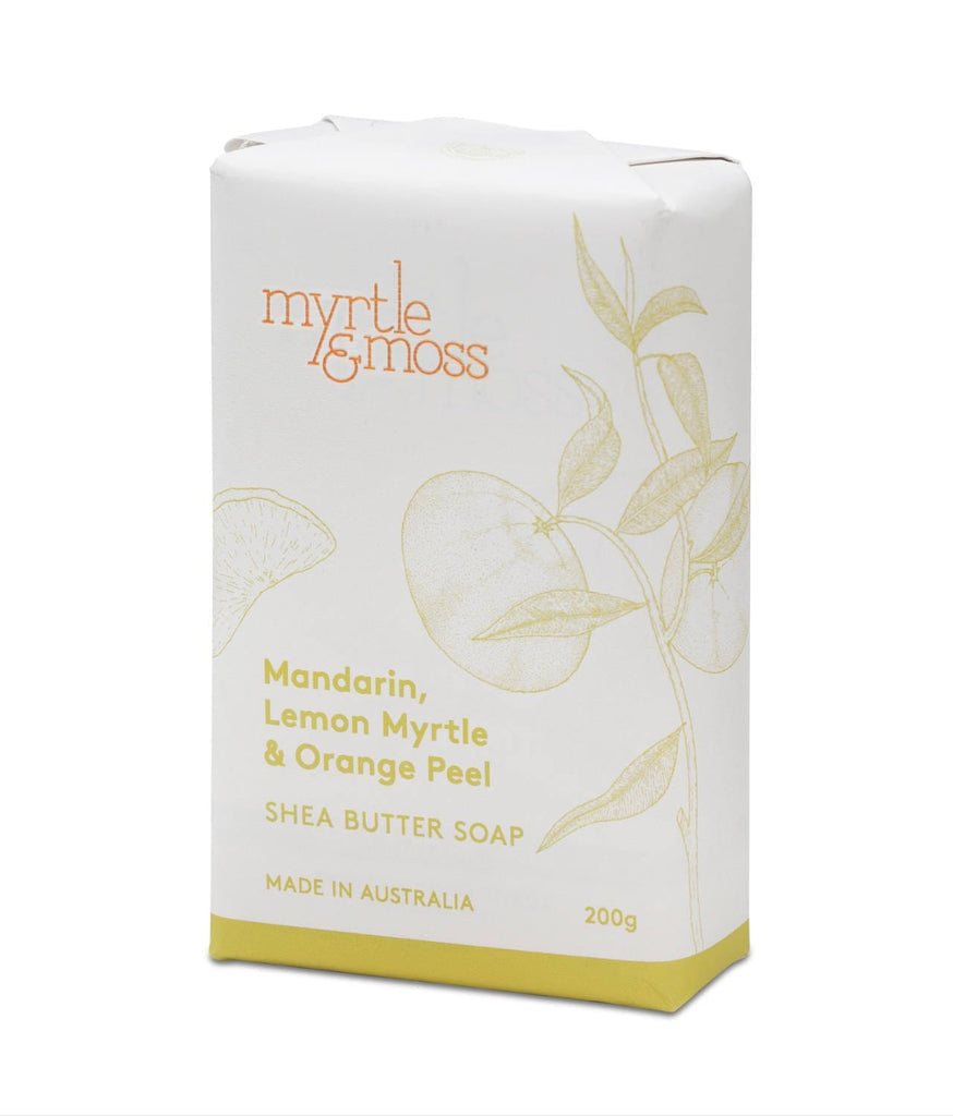 Myrtle & Moss Soap bar Mandarin, lemon myrtle, orange peel Myrtle & Moss