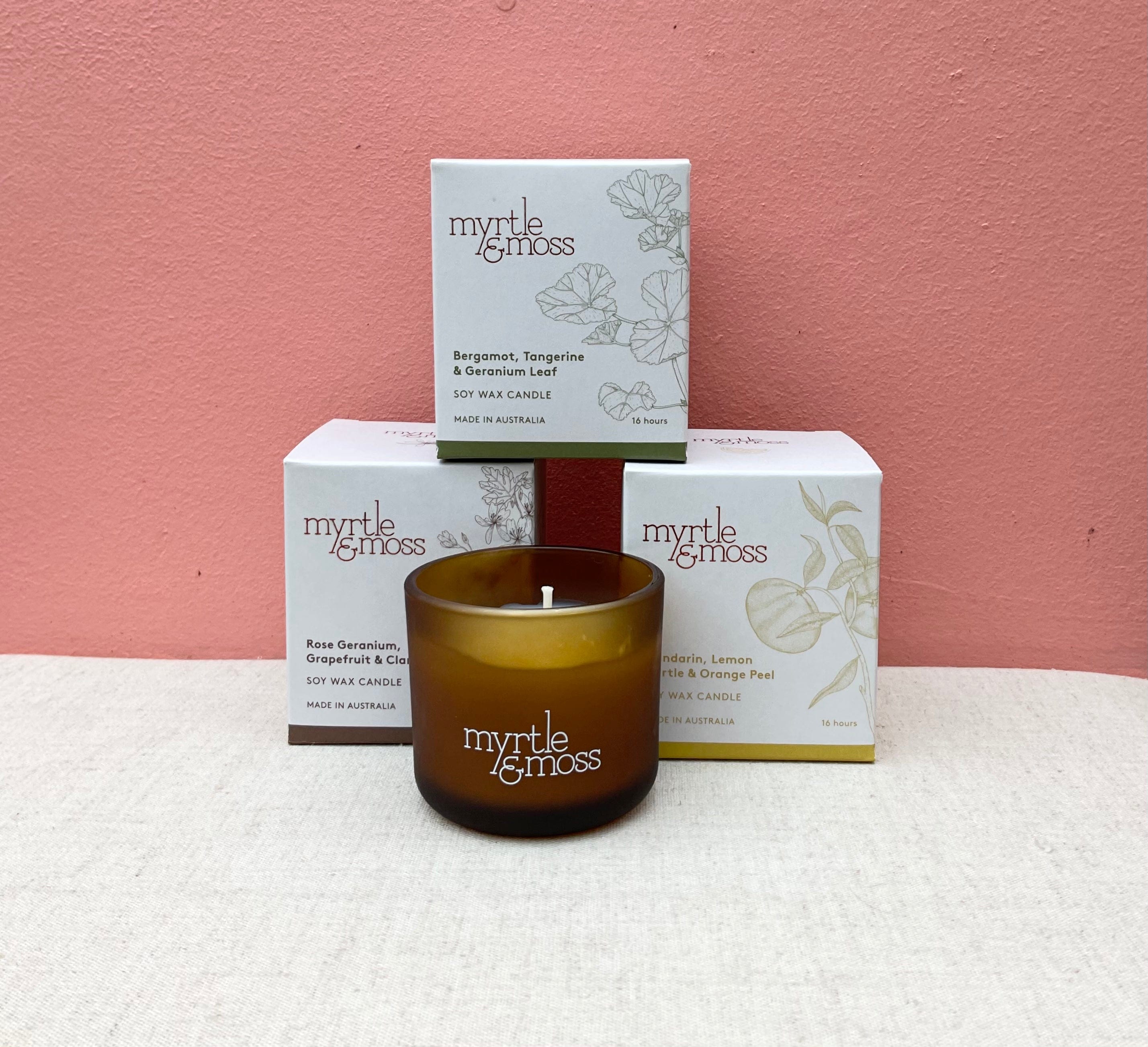 Myrtle & Moss Candle small - 16hrs Myrtle & Moss