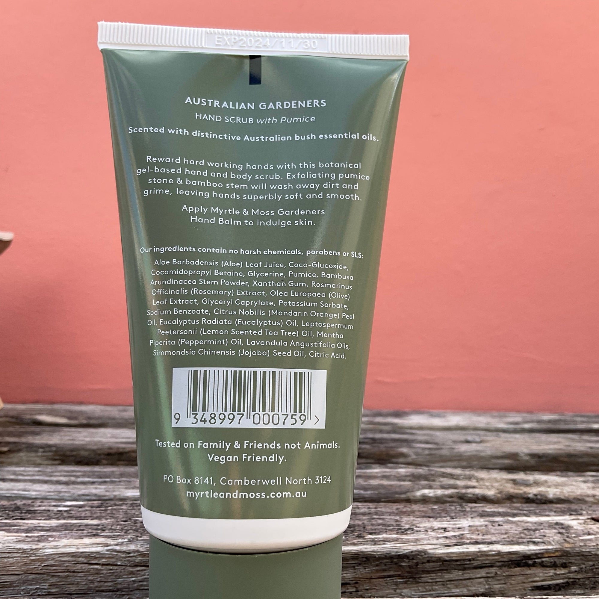 Myrtle & Moss gardeners hand scrub Myrtle & Moss