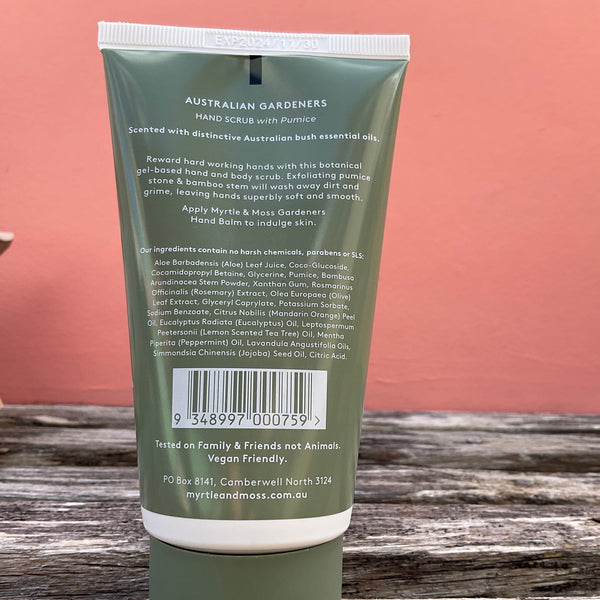 Myrtle & Moss gardeners hand scrub Myrtle & Moss