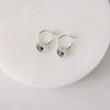 Moon beam earrings Silver lapis LittleLintons